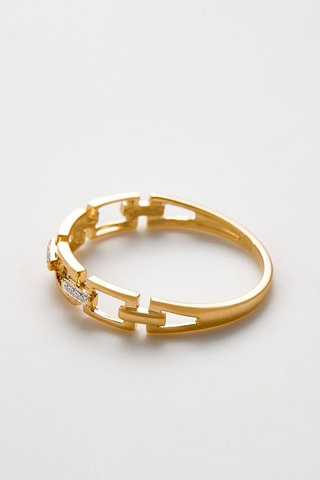 $Bague Or jaune et diamants