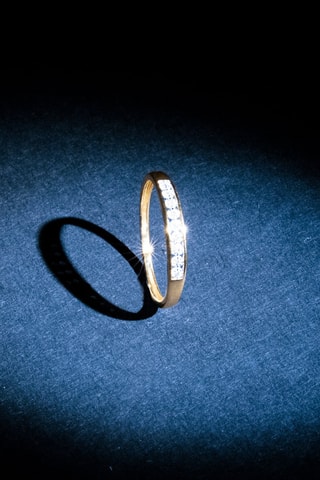 $Alliance Romantic Love Or jaune et diamants