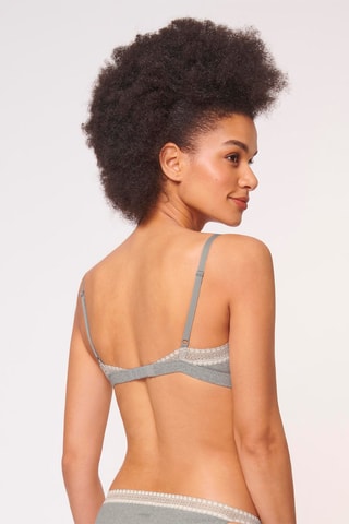 $Soutien-gorge - 
Gris et blanc