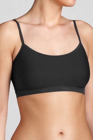 $Crop top Sensual Fresh - Noir