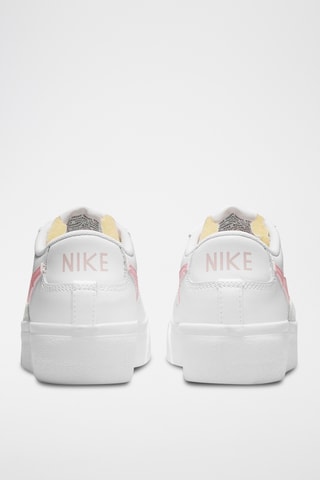 $Nike Blazer Low Platform en cuir - Blanc