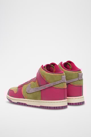 $ Nike Dunk High en cuir - Fuchsia