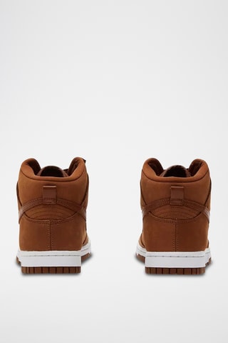 $ Nike Dunk High en cuir de veau - Marron