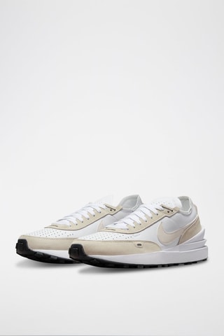 $Nike Waffle One Leather Blanc
