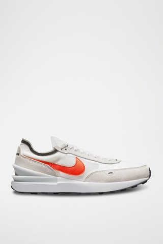 $Waffle One en nubuck Blanc et beige