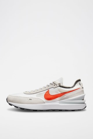 $Waffle One en nubuck Blanc et beige