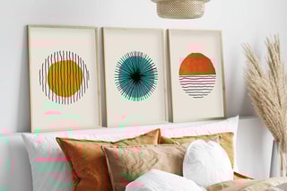 $3 tableaux en bois massif