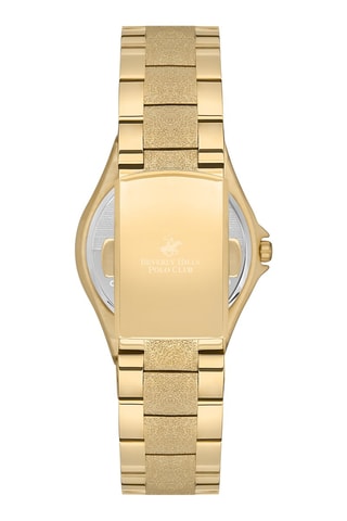 $Montre à quartz en acier et céramique - Doré
