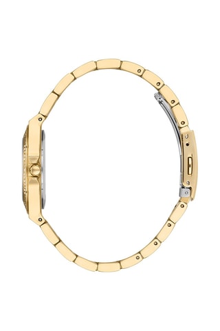 $Montre à quartz en acier et céramique - Doré