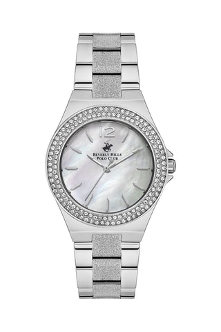 $Montre à quartz en acier et céramique - Argenté
