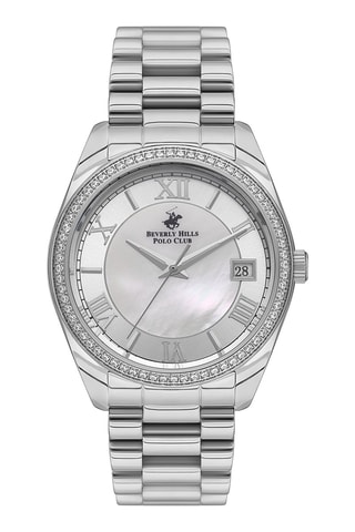 $Montre à quartz en acier et céramique - Argenté et gris