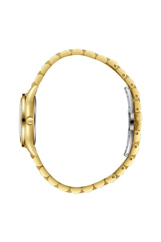 $Montre à quartz en acier et céramique - Doré