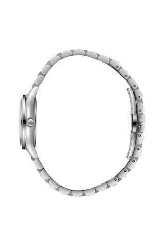 $Montre à quartz en acier et céramique - Argenté et doré rose