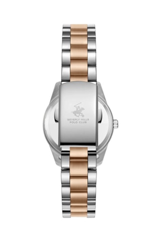 $Montre à quartz en acier, nacre, céramique et diamant - Argenté et doré