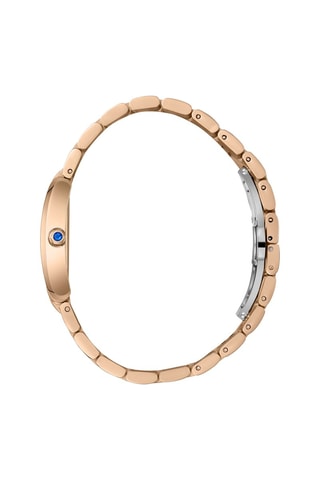$Montre à quartz en acier, céramique et nacre - Doré rose