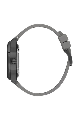 $Montre automatique en silicone et céramique - Gris et noir