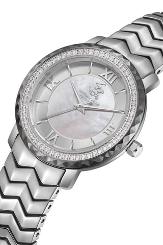 $Montre à quartz en alliage et céramique - Argenté et gris
