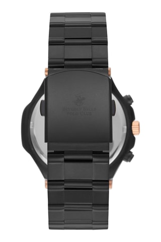 $Montre à quartz en alliage - Noir et doré rose