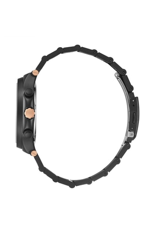$Montre à quartz en alliage - Noir et doré rose