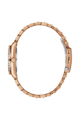 $Montre à quartz en alliage - Doré rose et gris