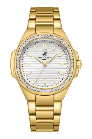 $Montre à quartz en alliage - Doré et blanc