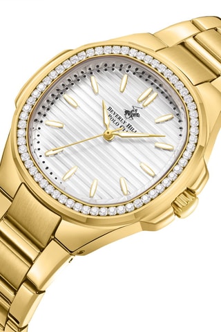 $Montre à quartz en alliage - Doré et blanc