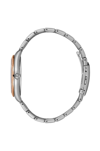 $Montre à quartz en alliage et diamant - Argenté et doré rose