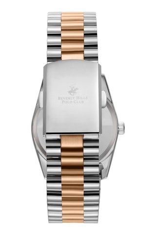 $Montre à quartz en alliage et diamant - Argenté et doré rose