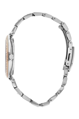 $Montre à quartz en acier - Argenté et doré rose 