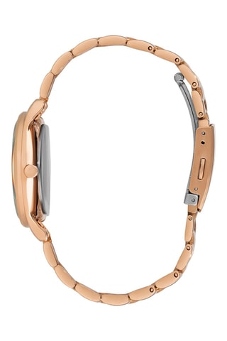 $Montre à quartz en acier - Doré rose 