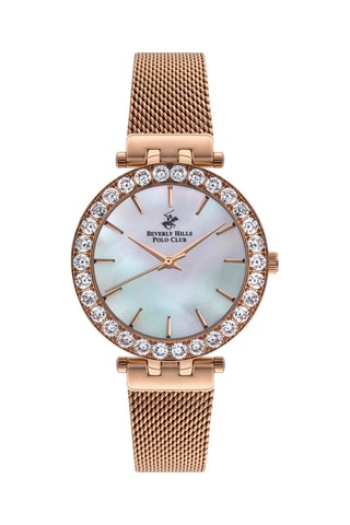 $Montre à quartz en acier - Doré rose
