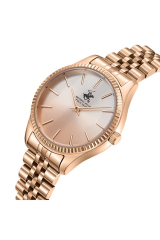 $Montre à quartz en alliage - Doré rose et argenté