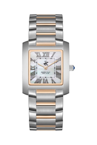 $Montre à quartz en acier, céramique et nacre - Argenté et doré