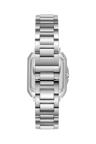 $Montre à quartz en acier et céramique - Argenté et noir