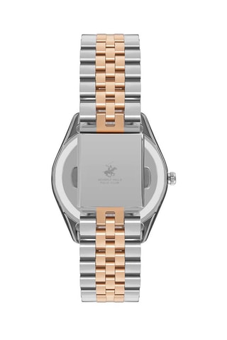 $Montre à quartz en alliage - Argenté et doré rose