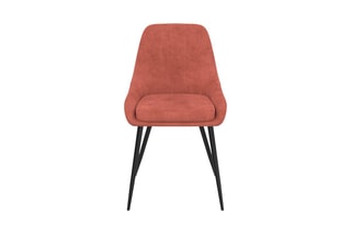 $2 chaises Olivia - Terracotta et noir