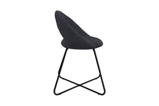 $2 chaises Malone - Gris foncé et noir