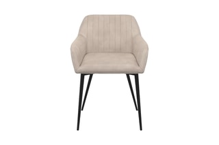 $2 chaises Ariana - Taupe et noir