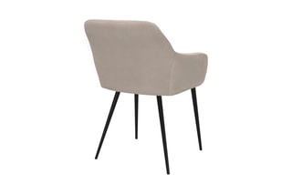 $2 chaises Ariana - Taupe et noir