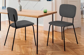 $2 chaises Clara - Gris foncé