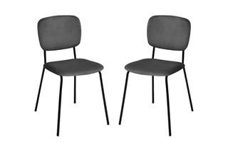 $2 chaises Clara - Gris foncé