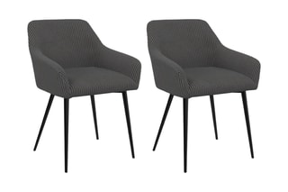 $2 chaises Jenny - Gris foncé