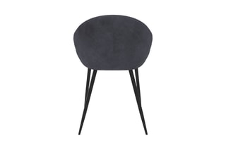$2 chaises Dory - Gris et noir