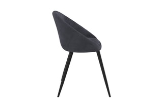 $2 chaises Dory - Gris et noir