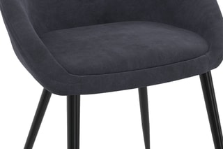 $2 chaises Dory - Gris et noir