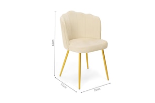 $2 chaises Arielle -  Crème