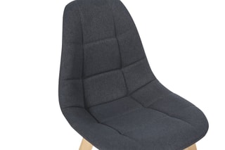$2 chaises Gabriella - Anthracite et naturel