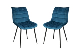 $2 chaises Melinda - Bleu canard