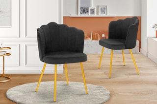 $2 chaises Arielle -  Gris foncé