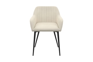 $2 chaises Ariana - Crème et noir